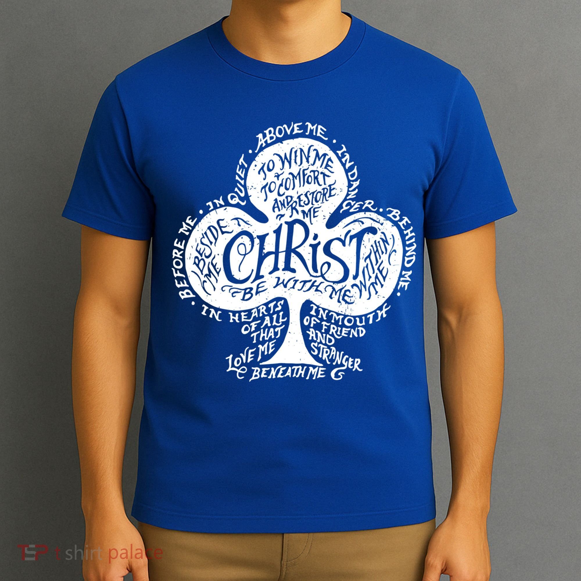 Saint Patrick's Day Breastplate Prayer Catholic Green Gift T-Shirt