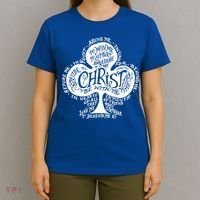 Saint Patrick's Day Breastplate Prayer Catholic Green Gift T-Shirt thumb 4