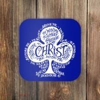 Saint Patrick's Day Breastplate Prayer Catholic Green Gift Coaster thumb 0