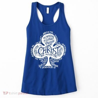 Saint Patrick's Day Breastplate Prayer Catholic Green Gift Women's Tank Top
