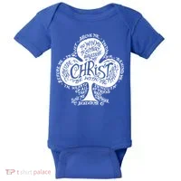 Saint Patrick's Day Breastplate Prayer Catholic Green Gift Baby Bodysuit thumb 0