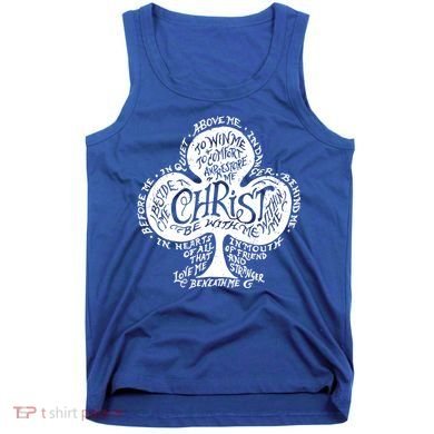 Saint Patrick's Day Breastplate Prayer Catholic Green Gift Tank Top