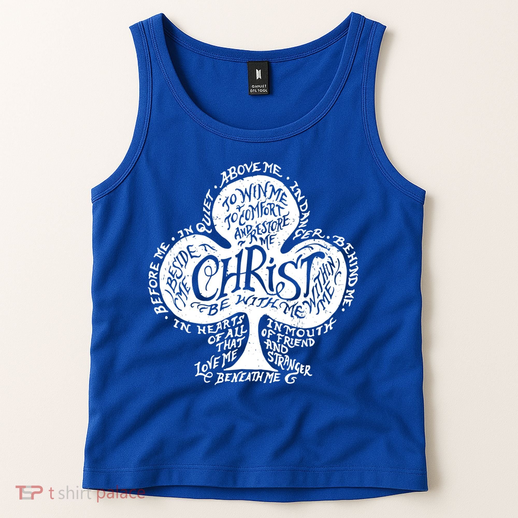 Saint Patrick's Day Breastplate Prayer Catholic Green Gift Tank Top