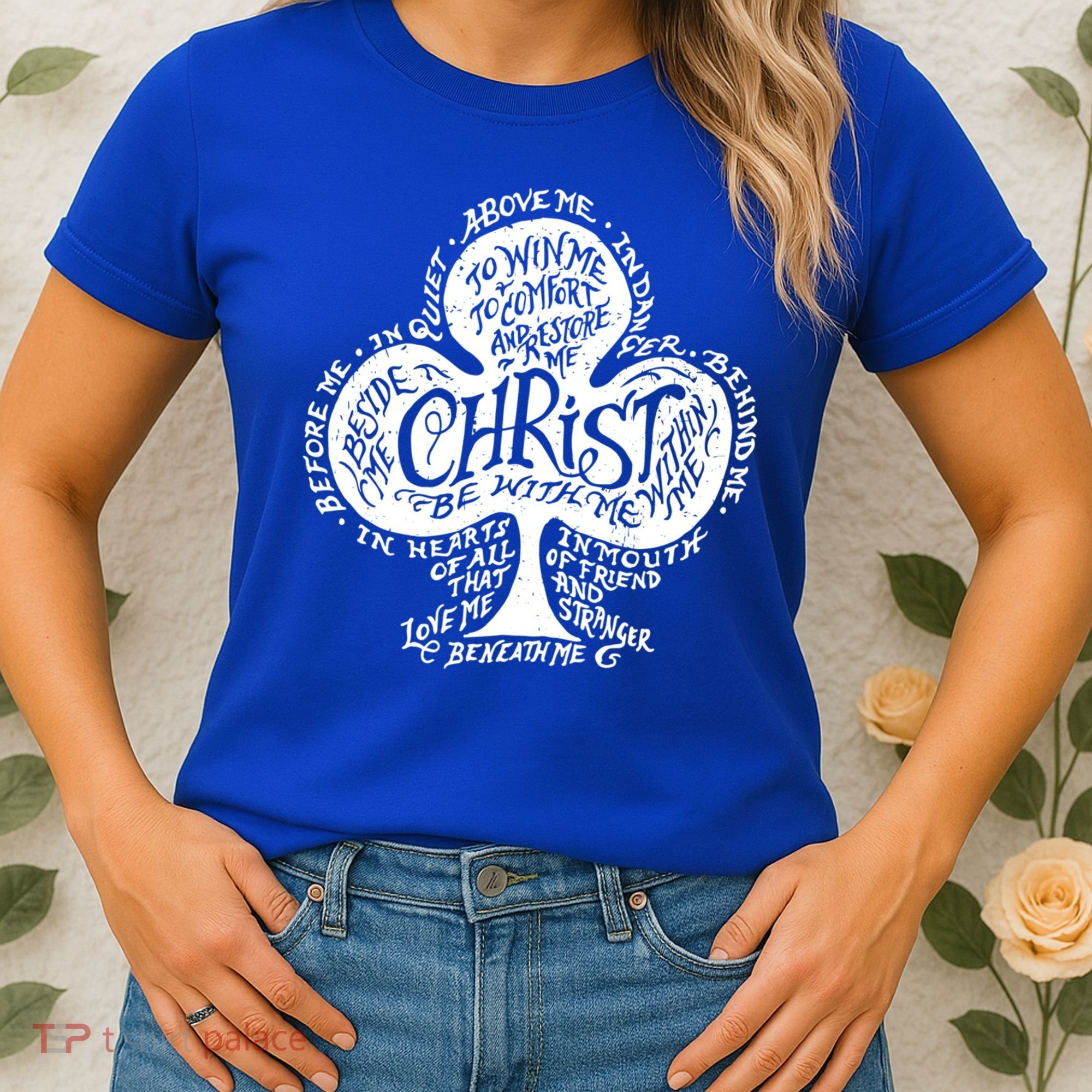 Saint Patrick's Day Breastplate Prayer Catholic Green Gift Women's T-Shirt