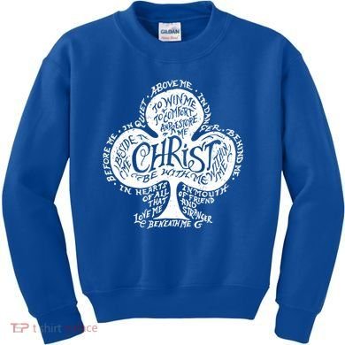 Saint Patrick's Day Breastplate Prayer Catholic Green Gift Kids Sweatshirt