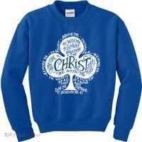 Saint Patrick's Day Breastplate Prayer Catholic Green Gift Kids Sweatshirt thumb 0