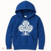Saint Patrick's Day Breastplate Prayer Catholic Green Gift Kids Hoodie thumb 0