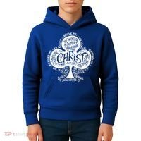 Saint Patrick's Day Breastplate Prayer Catholic Green Gift Kids Hoodie thumb 4