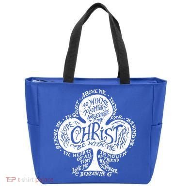 Saint Patrick's Day Breastplate Prayer Catholic Green Gift Tote Bag