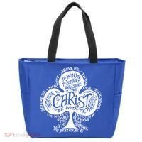 Saint Patrick's Day Breastplate Prayer Catholic Green Gift Tote Bag thumb 0