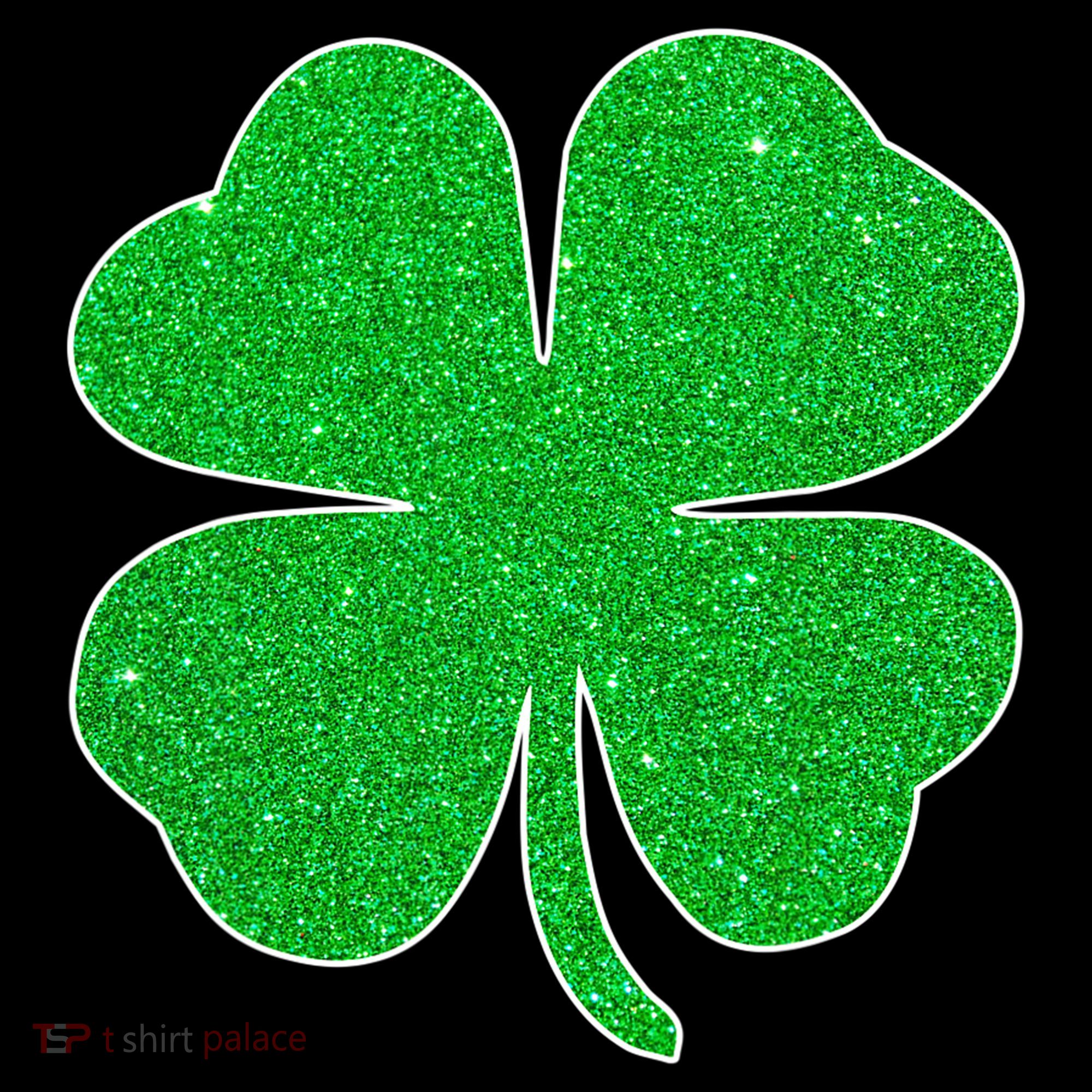 St. Patrick's Day Green Glitter Clover Shamrock Coffee Mug
