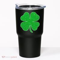 St. Patrick's Day Green Glitter Clover Shamrock Tumbler thumb 0