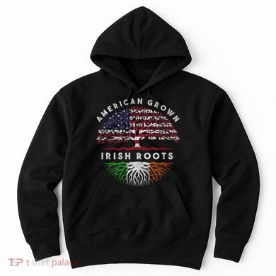 St Patricks Day, American Grown Irish Roots 9 Hoodie
