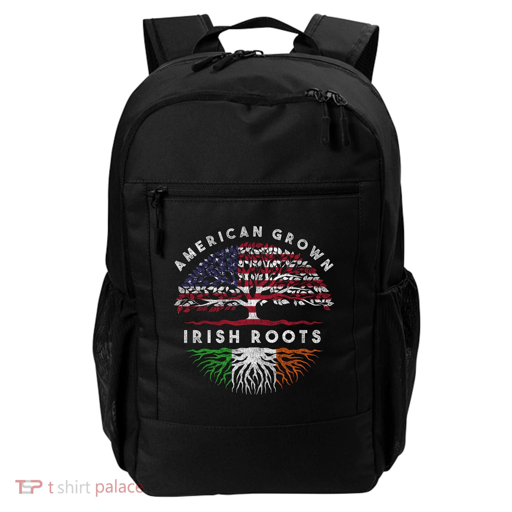 St Patricks Day, American Grown Irish Roots 9 Backpack