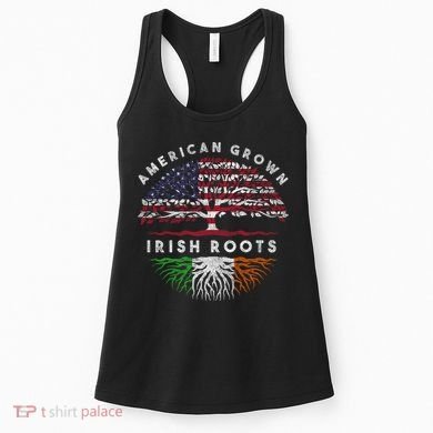 St Patricks Day, American Grown Irish Roots 9 Women's Tank Top