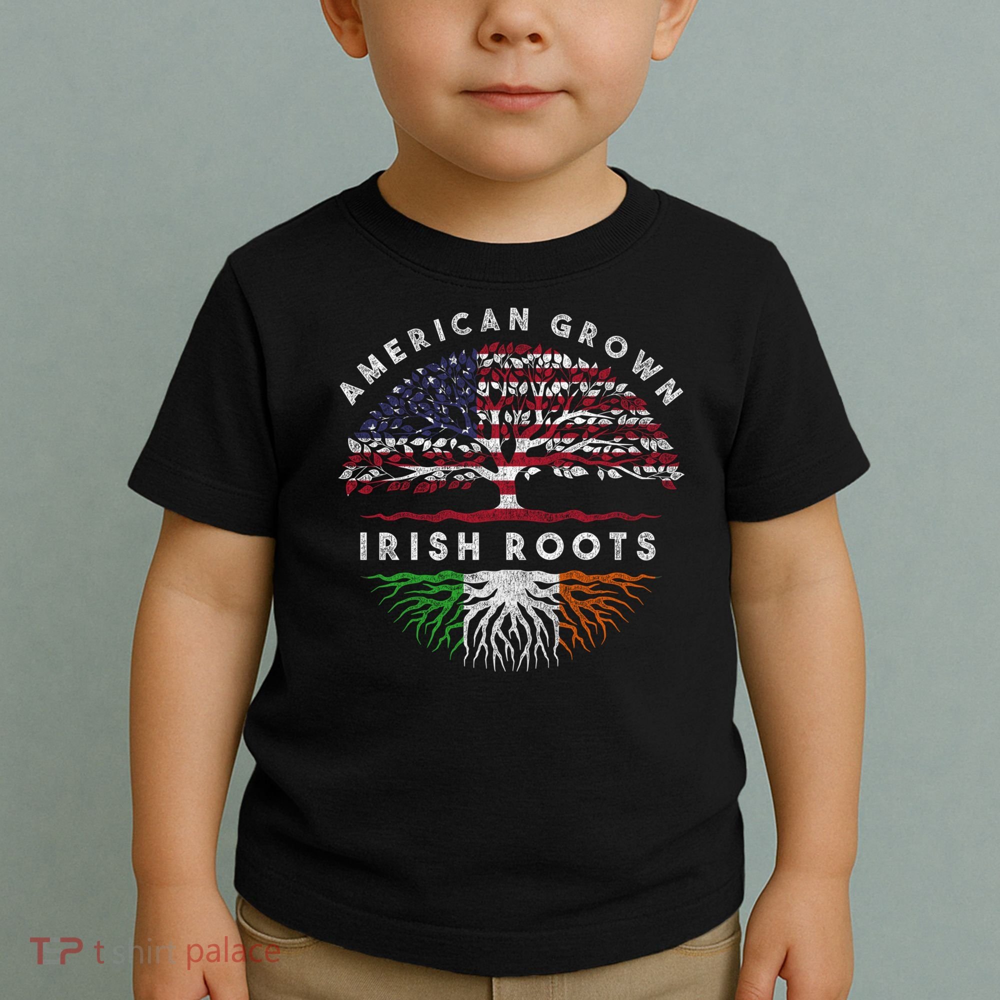 St Patricks Day, American Grown Irish Roots 9 Toddler T-Shirt