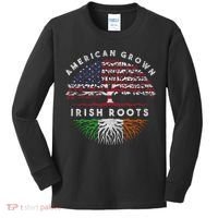 St Patricks Day, American Grown Irish Roots 9 Kids Long Sleeve Shirt thumb 0