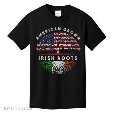 St Patricks Day, American Grown Irish Roots 9 Kids T-Shirt