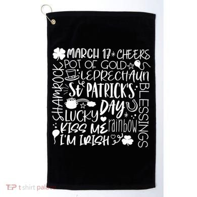 St Patrick's Day Paddy Irish Day Graphic Golf Towel