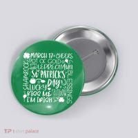 St Patrick's Day Paddy Irish Day Graphic Button thumb 0