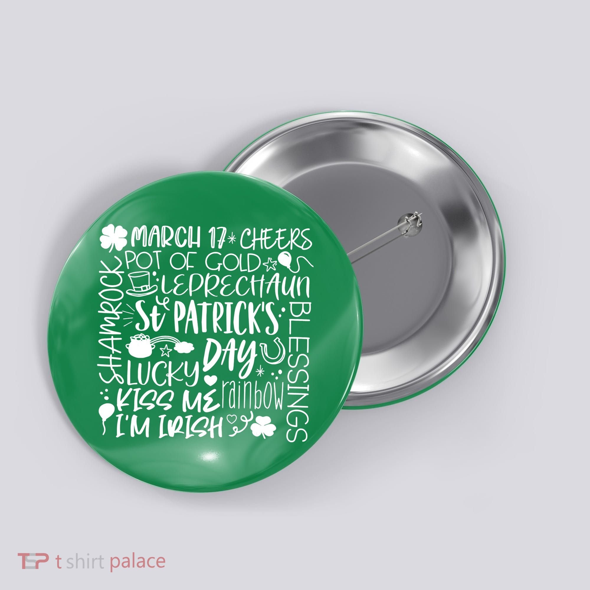 St Patrick's Day Paddy Irish Day Graphic Button