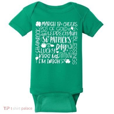 St Patrick's Day Paddy Irish Day Graphic Baby Bodysuit