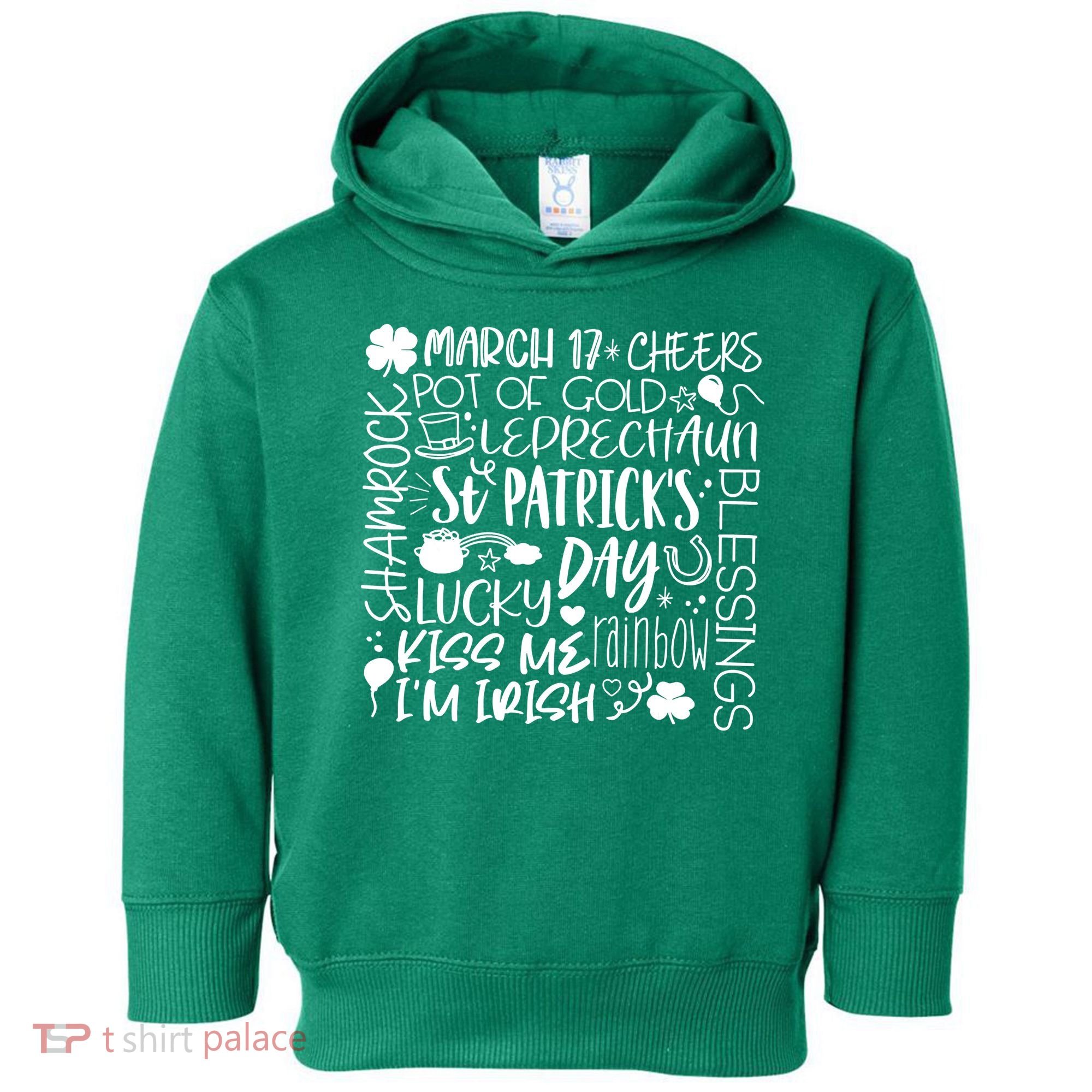 St Patrick's Day Paddy Irish Day Graphic Toddler Hoodie