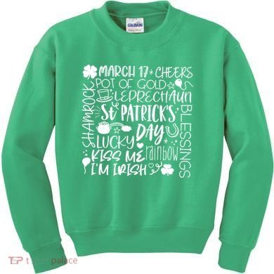 St Patrick's Day Paddy Irish Day Graphic Kids Sweatshirt