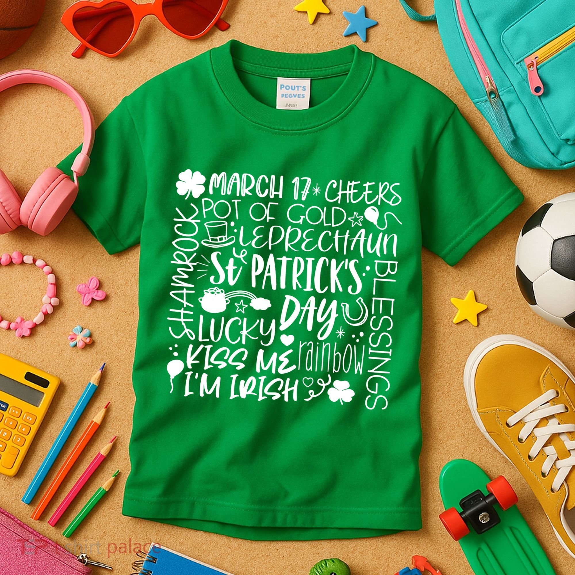 St Patrick's Day Paddy Irish Day Graphic Kids T-Shirt