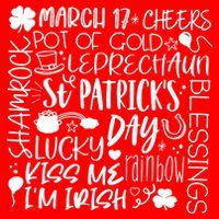 St Patrick's Day Paddy Irish Day Graphic Santa Hat thumb 1