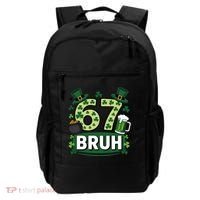 St Patrick’s Day 67 Bruh Viral Meme 6-7 Backpack thumb 0