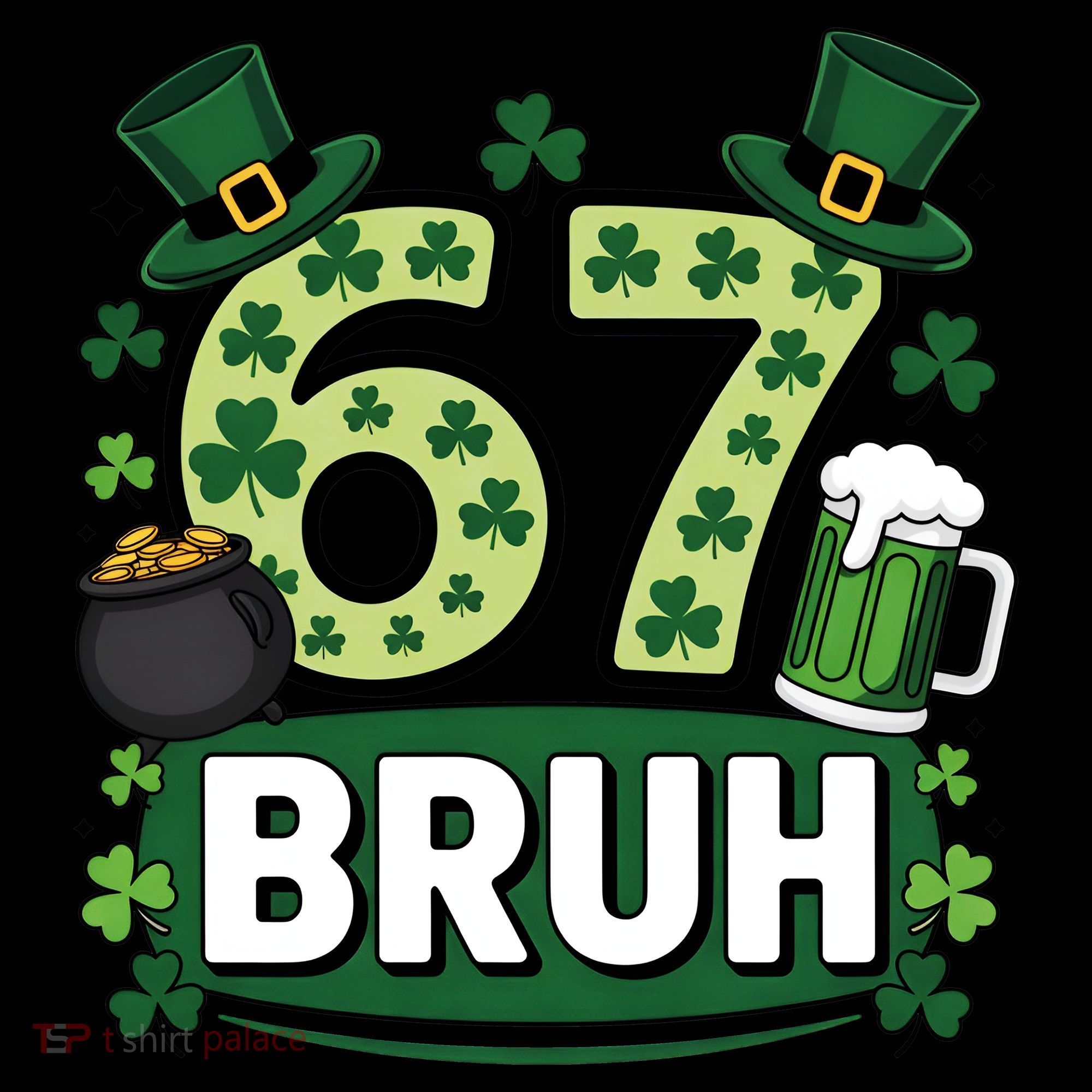 St Patrick’s Day 67 Bruh Viral Meme 6-7 Backpack