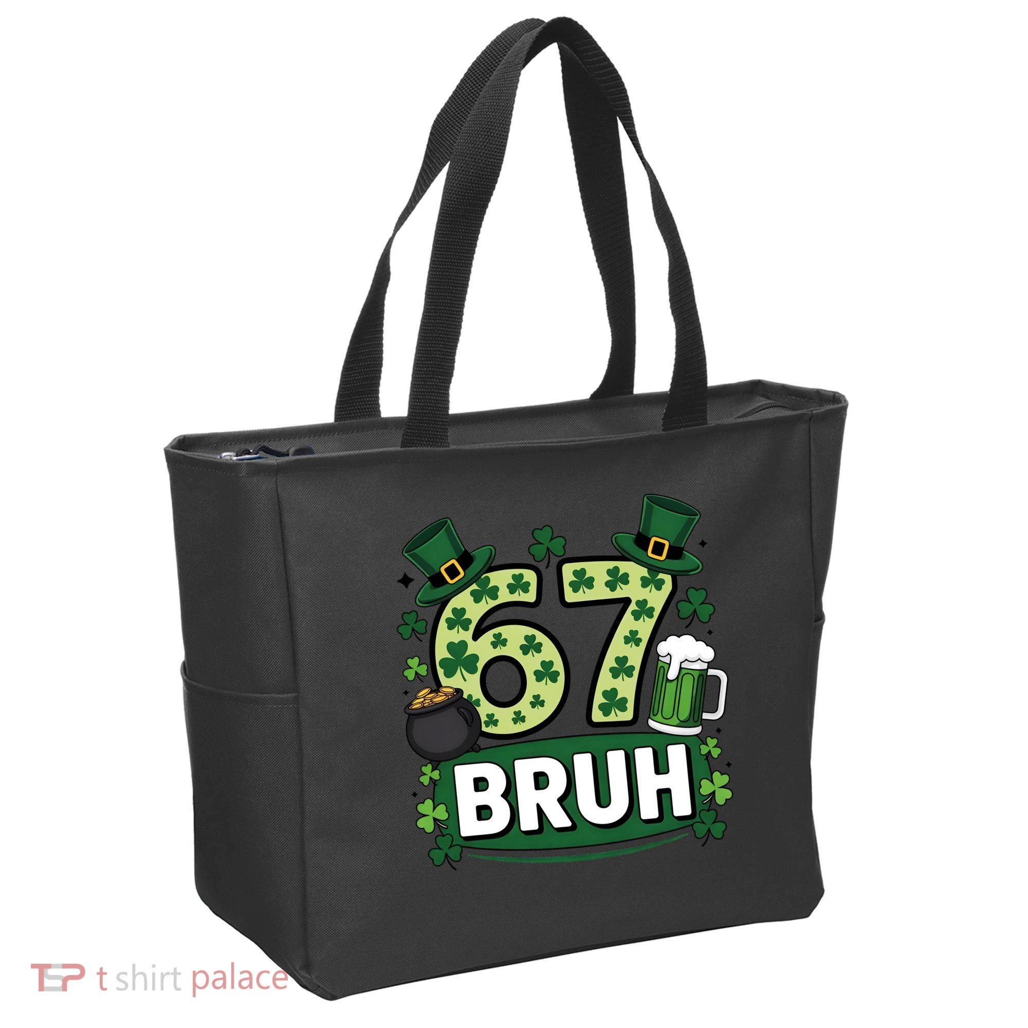 St Patrick’s Day 67 Bruh Viral Meme 6-7 Tote Bag