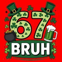 St Patrick’s Day 67 Bruh Viral Meme 6-7 Santa Hat thumb 1