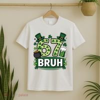 St Patrick’s Day 67 Bruh Viral Meme 6-7 T-Shirt thumb 2