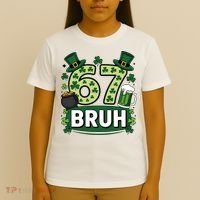 St Patrick’s Day 67 Bruh Viral Meme 6-7 T-Shirt thumb 4