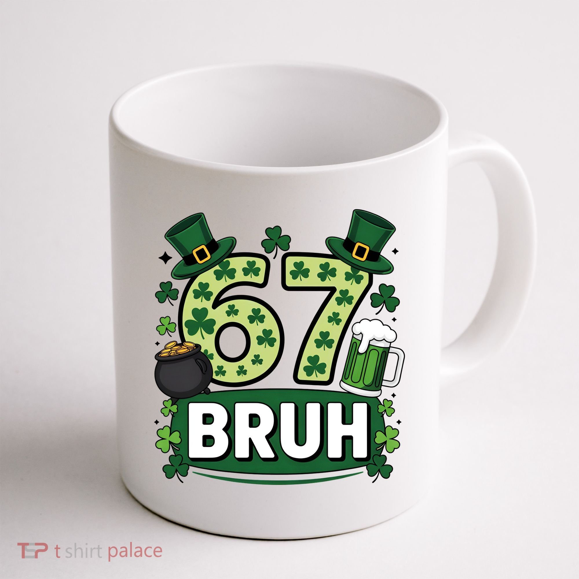 St Patrick’s Day 67 Bruh Viral Meme 6-7 Coffee Mug