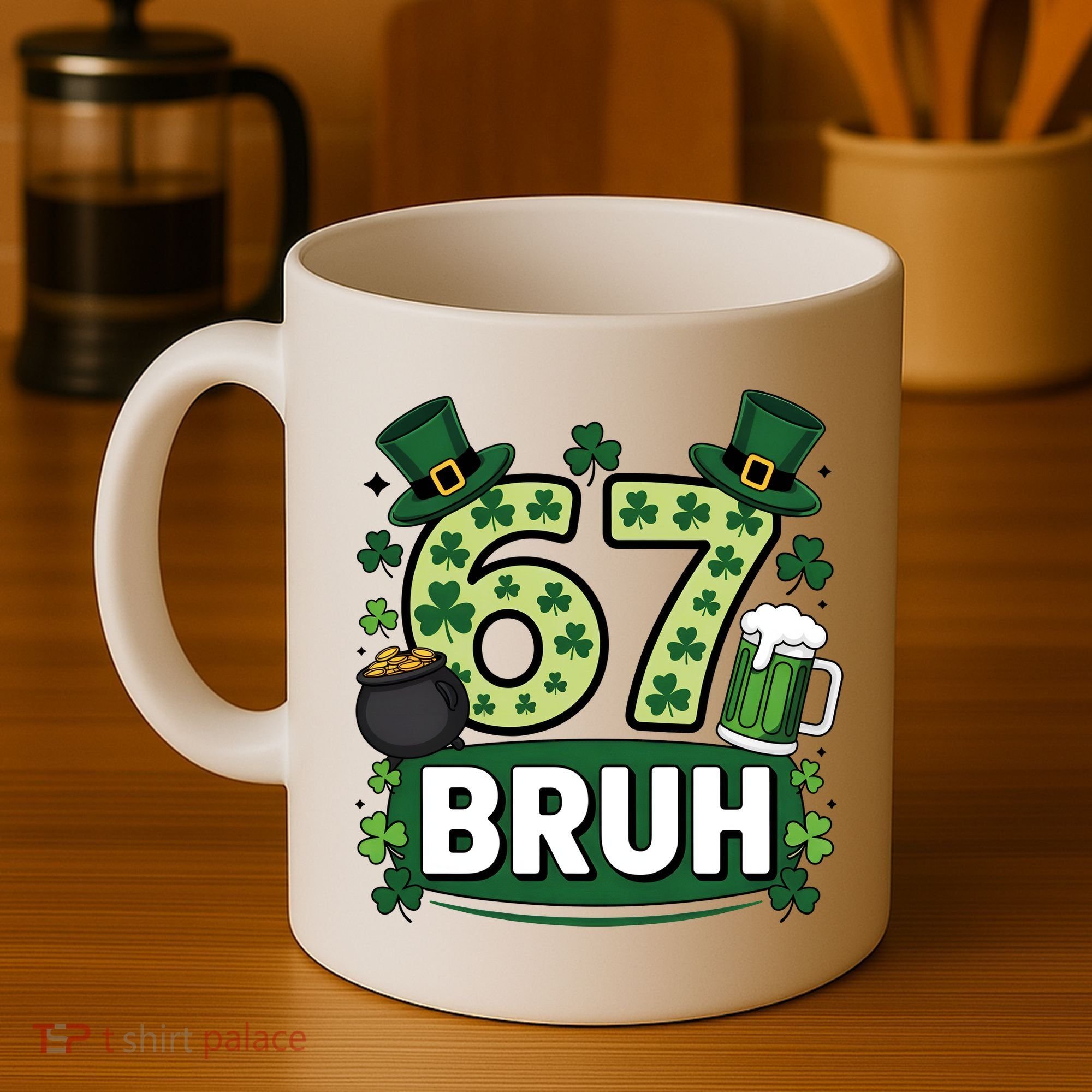 St Patrick’s Day 67 Bruh Viral Meme 6-7 Coffee Mug