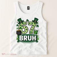 St Patrick’s Day 67 Bruh Viral Meme 6-7 Tank Top thumb 2
