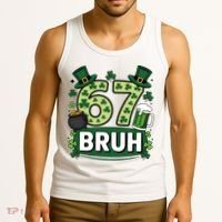 St Patrick’s Day 67 Bruh Viral Meme 6-7 Tank Top thumb 3
