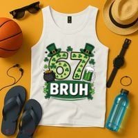 St Patrick’s Day 67 Bruh Viral Meme 6-7 Tank Top thumb 4