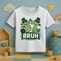 St Patrick’s Day 67 Bruh Viral Meme 6-7 Toddler T-Shirt thumb 3