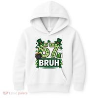 St Patrick’s Day 67 Bruh Viral Meme 6-7 Kids Hoodie thumb 0