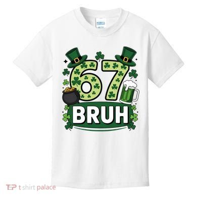 St Patrick’s Day 67 Bruh Viral Meme 6-7 Kids T-Shirt