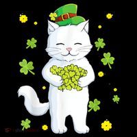 St Patrick's Day Cat Leprechaun Cat Lover Shamrock Women's Tank Top thumb 5