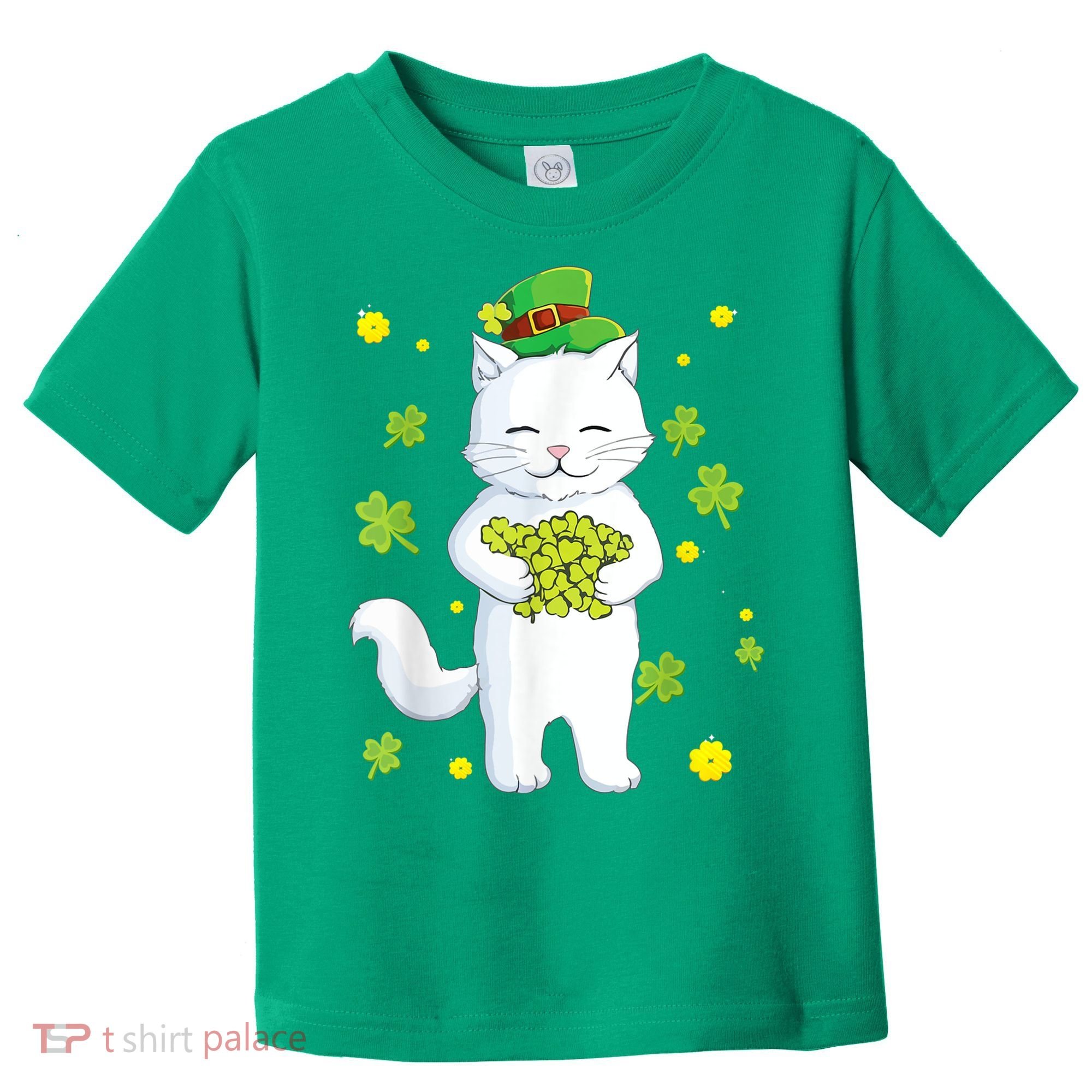 St Patrick's Day Cat Leprechaun Cat Lover Shamrock Toddler T-Shirt
