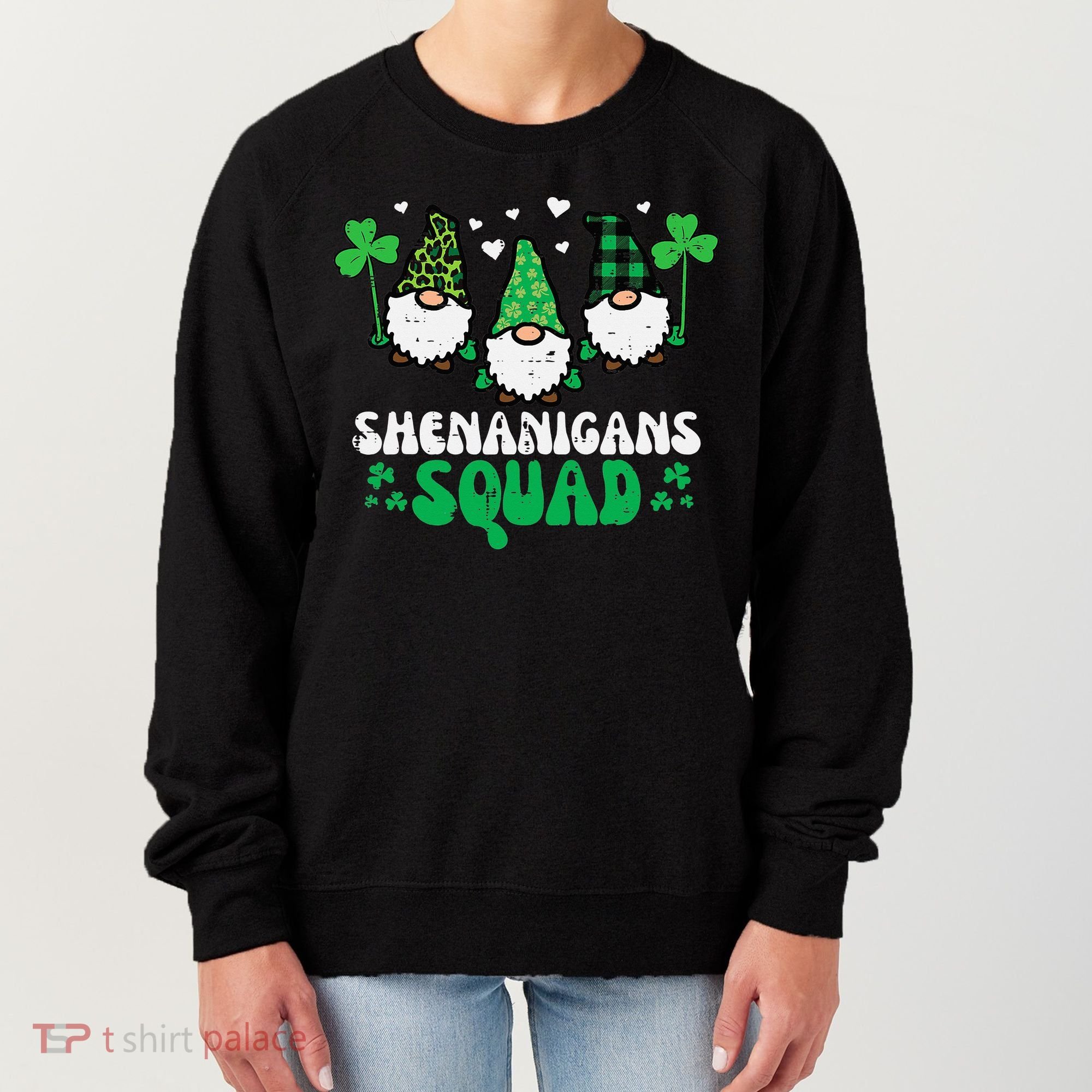 St Patricks Day Gnomes Shenanigans Squad Women's Sweatshirt