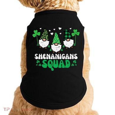 St Patricks Day Gnomes Shenanigans Squad Doggie Tank