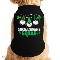St Patricks Day Gnomes Shenanigans Squad Doggie Tank thumb 0