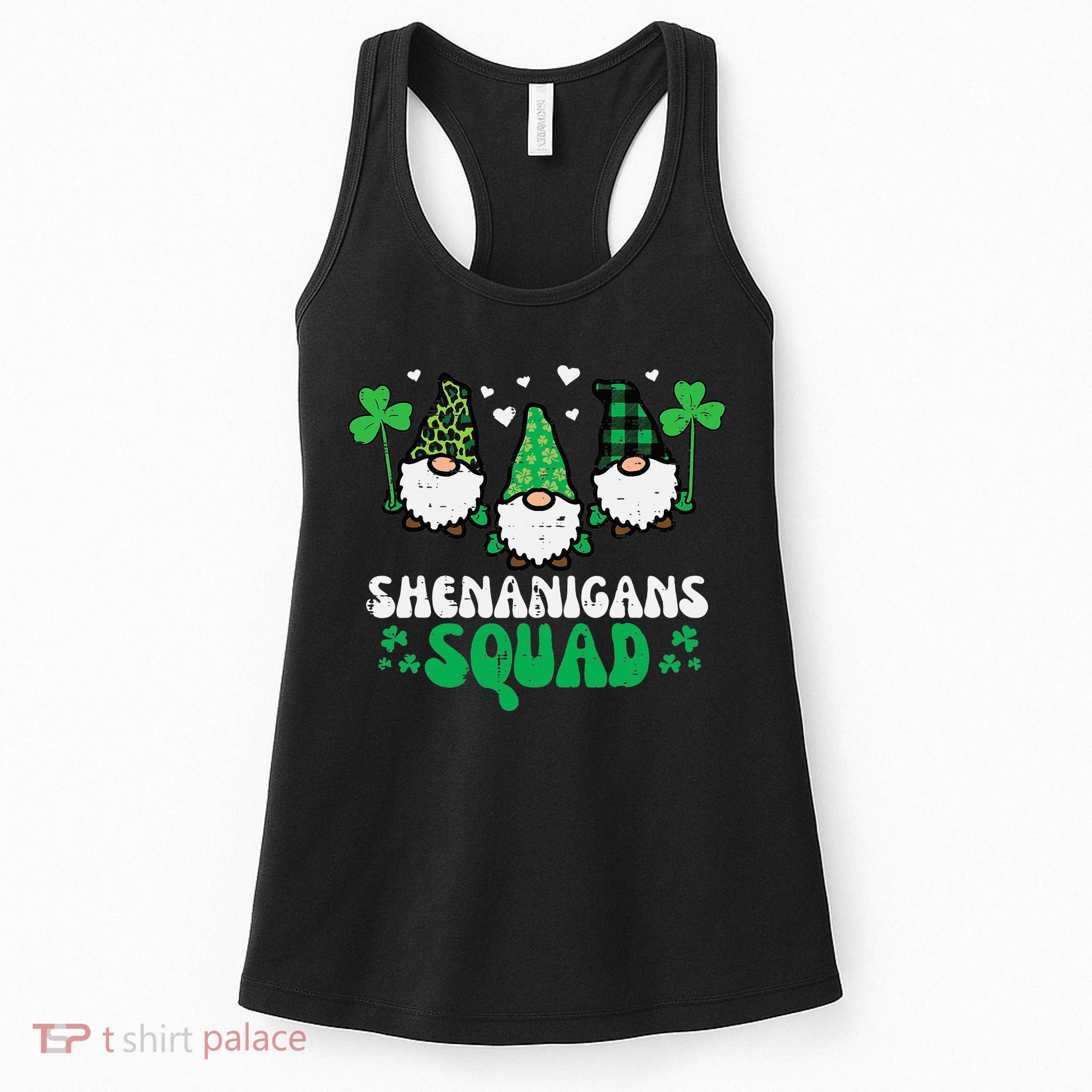 St Patricks Day Gnomes Shenanigans Squad Women's Tank Top